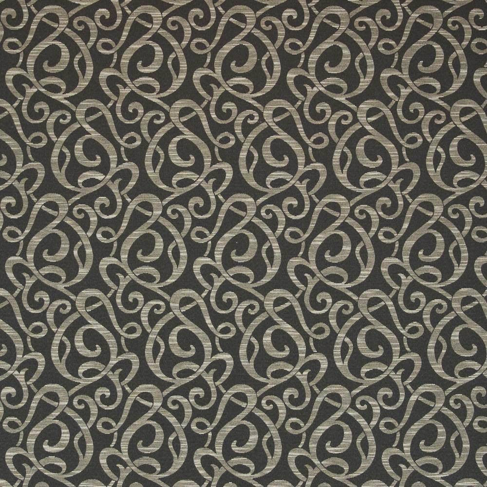 Jubilee Swirl India Ink by Kasmir Fabric 1404 USA 51,000 Wyzenbeek Double Rubs H: 6 6/8 inches, V:14 4/8 inches 54 - 56 - Fabric Carolina - Kasmir