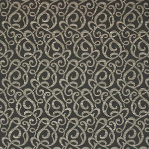 Jubilee Swirl India Ink by Kasmir Fabric
