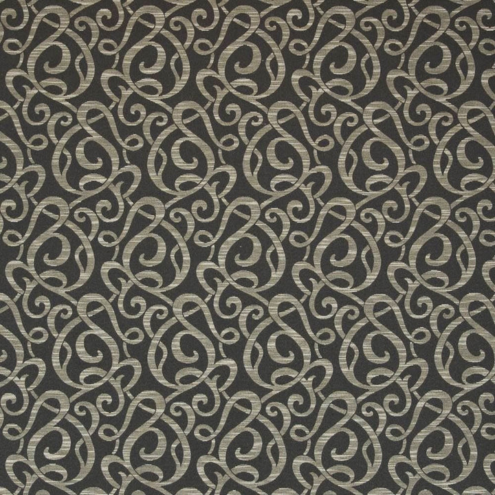 Jubilee Swirl India Ink by Kasmir Fabric 1404 44% Polyester
34% Rayon
17% Cotton
5% Flax
 USA 51,000 Wyzenbeek Double Rubs Horizontal: 6 6/8 inches and Vertical: 14 4/8 inches 54 - Fabric Carolina -