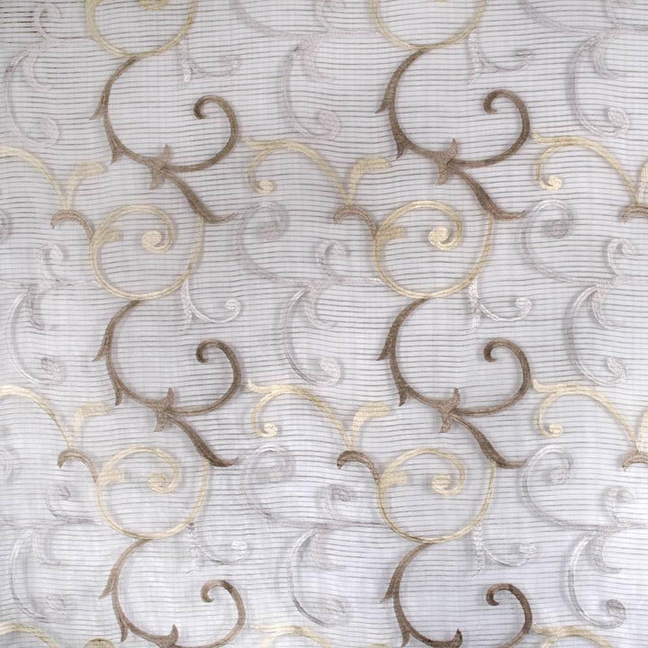 Jubliee Scroll Driftwood by Kasmir Fabric 1374 CHINA Not Tested H: 11 6/8 inches, V:14 inches 106 - Fabric Carolina - Kasmir
