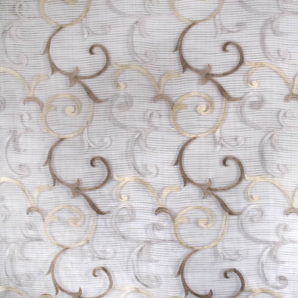 Jubliee Scroll Driftwood by Kasmir Fabric 1374 100% Polyester
 CHINA Not Tested Horizontal: 11 6/8 inches and Vertical: 14 inches 106 - Fabric Carolina -
