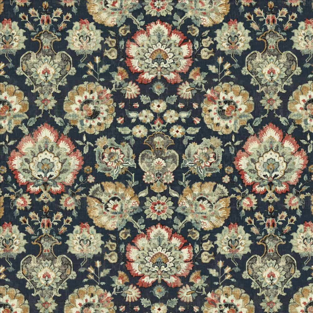 Julia Sapphire by Kasmir Fabric 5154 55% Linen 45% Viscose SOUTH KOREA 12,000 Wyzenbeek Double Rubs Horizontal: 27 inches and Vertical: 27 inches 54 - Fabric Carolina -