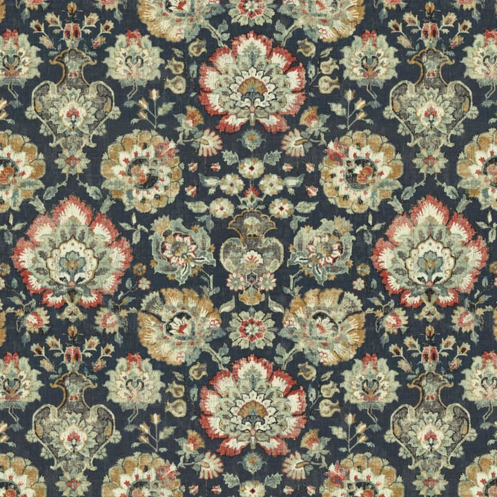 Julia Sapphire by Kasmir Fabric 5154 55% Linen
45% Viscose
 SOUTH KOREA </p><p>Repeat: Horizontal: 27 inches and Vertical: 27 inches 54 - Fabric Carolina -