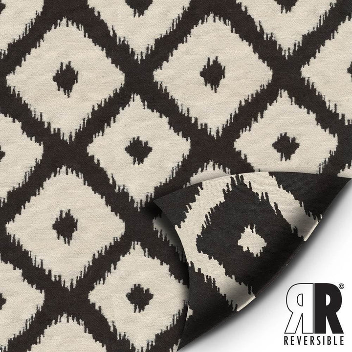 Jumba Ikat Onyx  by Kasmir Fabric See sample 69% Polyester
31% Cotton
 CHINA 27,000 Wyzenbeek Double Rubs </p><p>Repeat: Horizontal: 3 4/8 inches and Vertical: 3 4/8 inches 56  - Fabric Carolina -