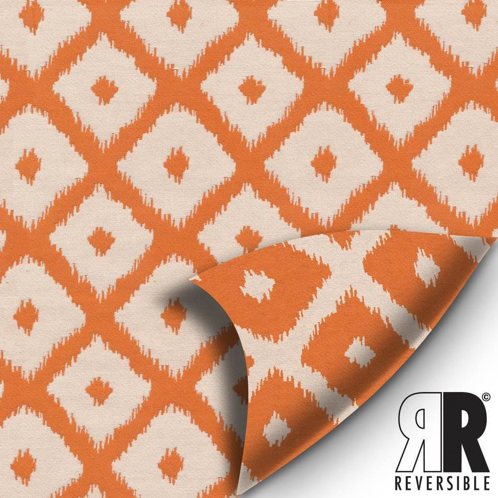Jumba Ikat Pumpkin by Kasmir Fabric 1387 69% Polyester
31% Cotton
 CHINA </p><p>Repeat: Horizontal: 3 4/8 inches and Vertical: 3 4/8 inches 56 - 57 - Fabric Carolina -