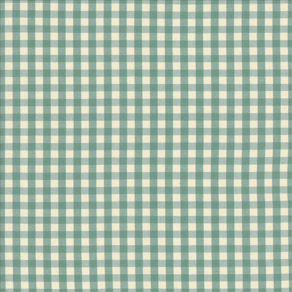 Junction Plaid Turquoise by Kasmir Fabric 5124 100% Cotton USA 15,000 Wyzenbeek Double Rubs Horizontal: 1 inches and Vertical: 1 inches 54 - Fabric Carolina -