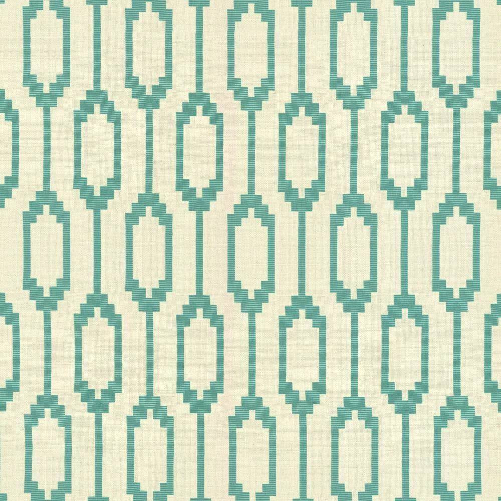 Juno Jade by Kasmir Fabric 5114 USA 15,000 Wyzenbeek Double Rubs H: 6 4/8 inches, V:11 7/8 inches 54 - 55 - Fabric Carolina - Kasmir
