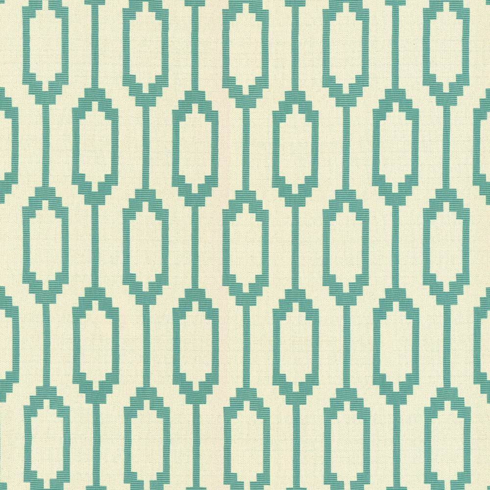 Juno Jade by Kasmir Fabric 5114 71% Cotton
29% Polyester
 USA </p><p>Repeat: Horizontal: 6 4/8 inches and Vertical: 11 7/8 inches 54 - 55 - Fabric Carolina -