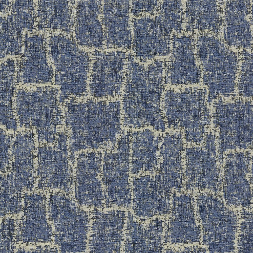 Justified Blue by Kasmir Fabric 1454 57% Polyester
29% Cotton
14% Rayon
 USA 30,000 Wyzenbeek Double Rubs Horizontal: 14 1/8 inches and Vertical: 14 4/8 inches 54 - Fabric Carolina -