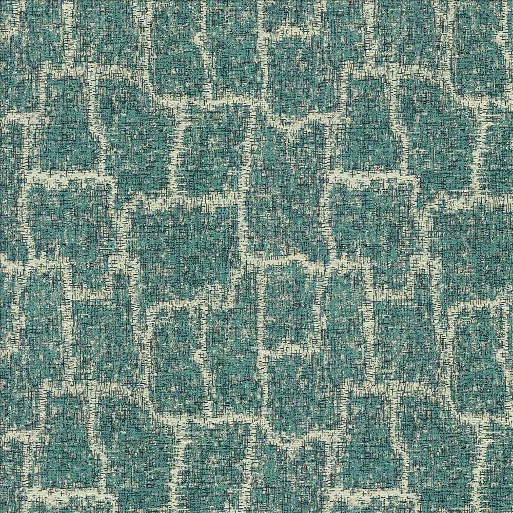 Justified Peacock by Kasmir Fabric 1453 57% Polyester
29% Cotton
14% Rayon
 USA 30,000 Wyzenbeek Double Rubs </p><p>Repeat: Horizontal: 14 1/8 inches and Vertical: 14 4/8 inches 54 - Fabric Carolina -