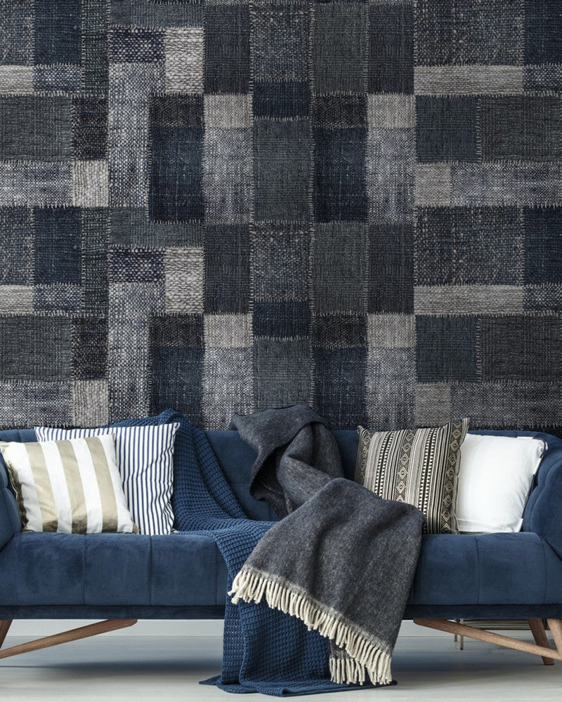 Mind The Gap Wallpaper JUTE WASHED Wallpaper (WP20207) | WP20207 | PREMIUM DESIGNER WALLPAPER COLLECTION | 3 rolls x 20.5 x 118.1 in | 0.52m / 20.5in | 3m / 118in | 4.65mp | 70cm / 27.6in | Black, Grey | Non-woven | Paste the wall | 3-rolls in a box | Fabric Carolina | https://www.fabriccarolina.com/