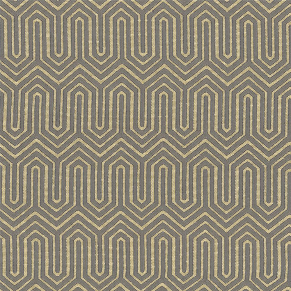 Juxtaposition Black Pearl  by Kasmir Fabric See sample 55% Viscose
45% Polyester
 CHINA Not Tested </p><p>Repeat: Horizontal: 3 5/8 inches and Vertical: 6 6/8 inches 52  - Fabric Carolina -