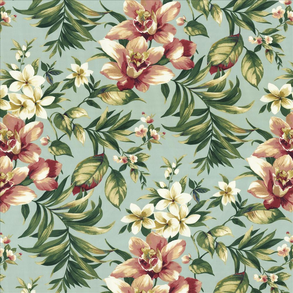 Kaanapali Capri Blue by Kasmir Fabric 5082 100% Cotton
 SOUTH KOREA 35,000 Wyzenbeek Double Rubs </p><p>Repeat: Horizontal: 27 inches and Vertical: 25 2/8 inches 54 - Fabric Carolina -