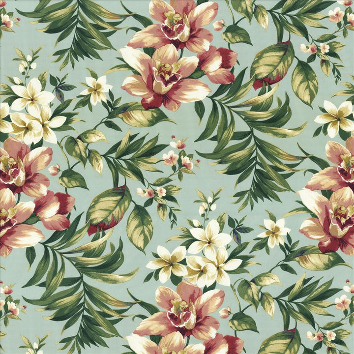 Kaanapali Capri Blue  by Kasmir Fabric See sample 100% Cotton
 SOUTH KOREA 35,000 Wyzenbeek Double Rubs </p><p>Repeat: Horizontal: 27 inches and Vertical: 25 2/8 inches 54  - Fabric Carolina -