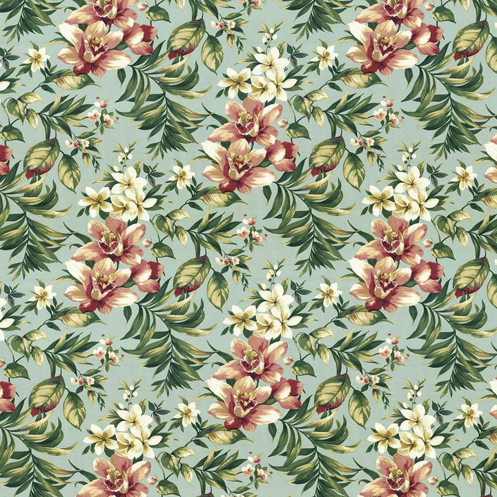 Kaanapali Capri Blue by Kasmir Fabric 5082 100% Cotton
 SOUTH KOREA </p><p>Repeat: Horizontal: 27 inches and Vertical: 25 2/8 inches 54 - Fabric Carolina -