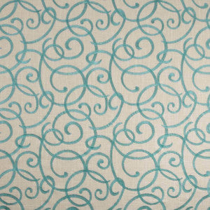 Kabuki Linen Turquoise by Kasmir Fabric