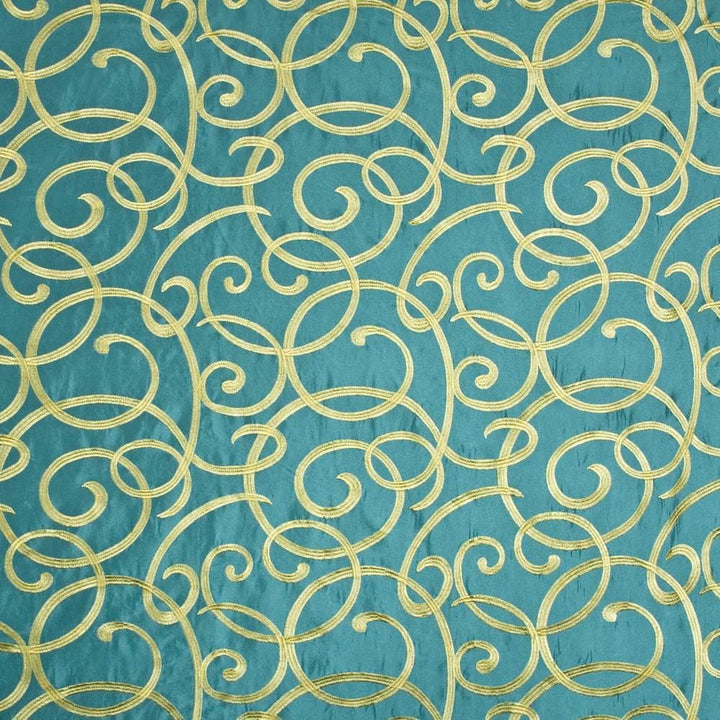 Kabuki Silk Turquoise by Kasmir Fabric 1406 44% Rayon
30% Nylon
26% Polyester
 CHINA 12,000 Wyzenbeek Double Rubs Horizontal: 10 inches and Vertical: 11 4/8 inches 54 - Fabric Carolina -