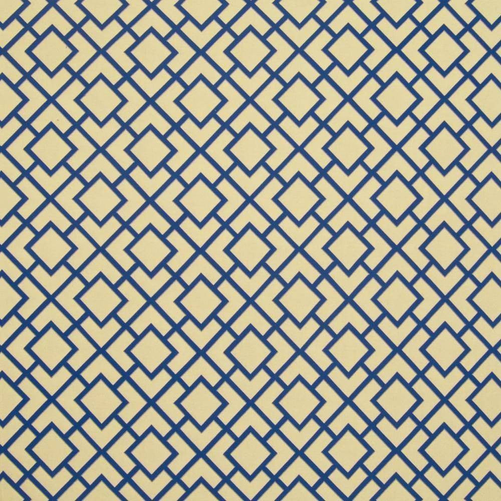 Kahala Fret Io Indigo by Kasmir Fabric 1395 USA 27,000 Wyzenbeek Double Rubs H: 6 6/8 inches, V:6 6/8 inches 53 - 54 - Fabric Carolina - Kasmir