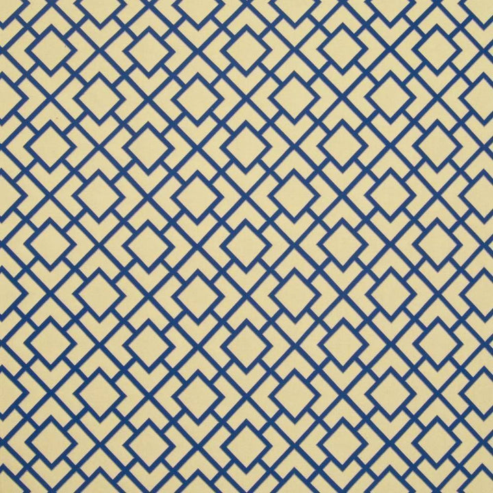 Kahala Fret Io Indigo by Kasmir Fabric 1395 USA 27,000 Wyzenbeek Double Rubs H: 6 6/8 inches, V:6 6/8 inches 53 - 54 - Fabric Carolina - Kasmir