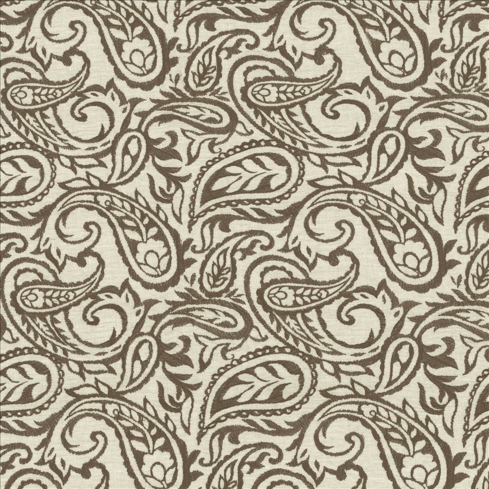 Kahala Paisley Earth by Kasmir Fabric 1450 52% Linen
48% Cotton
 INDIA </p><p>Repeat: Horizontal: 17 inches and Vertical: 14 7/8 inches 51 - Fabric Carolina -