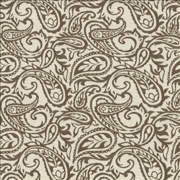 Kahala Paisley Earth by Kasmir Fabric 1450 52% Linen 48% Cotton INDIA Not Tested H: 17 inches, V: 14 7/8 inches 54 - Fabric Carolina - Kasmir