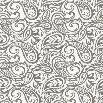 Kahala Paisley Storm by Kasmir Fabric 1450 52% Linen 48% Cotton INDIA Not Tested H: 17 inches, V: 14 7/8 inches 54 - Fabric Carolina - Kasmir