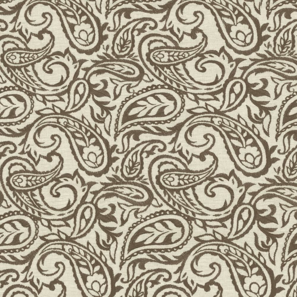Kahala Paisley Earth by Kasmir Fabric 1450 52% Linen
48% Cotton
 INDIA </p><p>Repeat: Horizontal: 17 inches and Vertical: 14 7/8 inches 51 - Fabric Carolina -