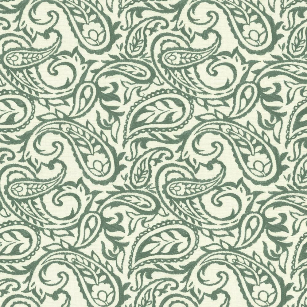 Kahala Paisley Marine by Kasmir Fabric 1450 52% Linen
48% Cotton
 INDIA </p><p>Repeat: Horizontal: 17 inches and Vertical: 14 7/8 inches 51 - Fabric Carolina -