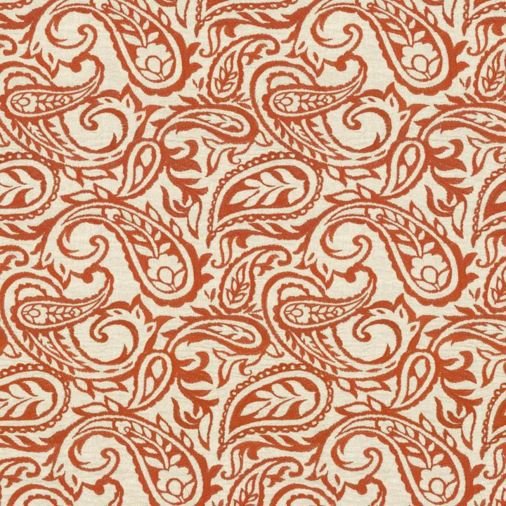 Kahala Paisley Paprika by Kasmir Fabric 1450 52% Linen
48% Cotton
 INDIA </p><p>Repeat: Horizontal: 17 inches and Vertical: 14 7/8 inches 51 - Fabric Carolina -