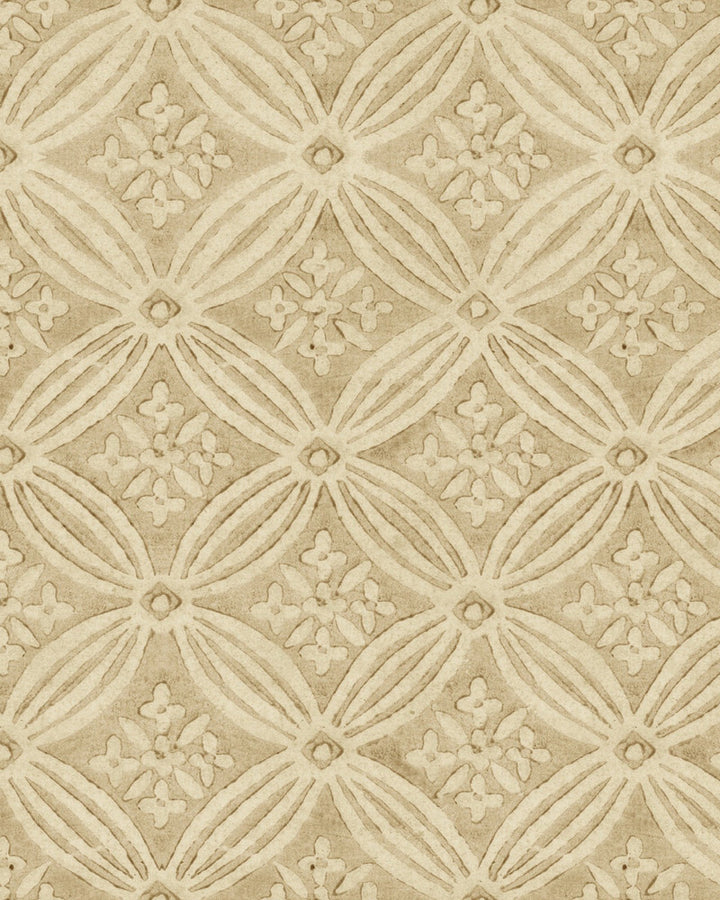 KALAMKARI Angora Wallpaper (WP30116) by Mind The Gap | WP30116 | THE WALLPAPER COMPENDIUM 2 | 1 roll x 20.5 x 393.7 in | 0.52m / 20.5in | 10m / 393.7in | 5.20mp | 50cm / 19.6in | Brown, Taupe | Satin Matte | Paste the wall | 1-roll in a box | Fabric Carolina | https://www.fabriccarolina.com/