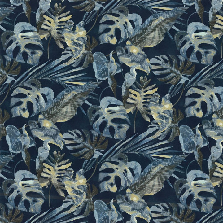 Kalani Night by Kasmir Fabric 5154 100% Cotton PERU 24,000 Wyzenbeek Double Rubs Horizontal: 27 inches and Vertical: 24 4/8 inches 54 - Fabric Carolina -