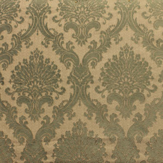 Kale Sea Foam 3706511000 by Carole Fabric Exclusive Tranquility Bay 51% Polyester 49% Viscose Turkey H: 22"V, 14 1/4"H  55" Minimum (See sample for specifics) - Fabric Carolina - Carole Exclusive