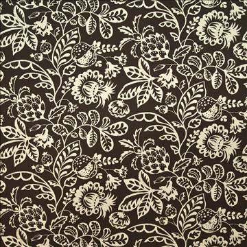 Kapiolani Noir by Kasmir Fabric 1399 100% Cotton CHINA 10,000 Wyzenbeek Double Rubs H: 54 inches, V: 25 2/8 inches 54 - Fabric Carolina - Kasmir