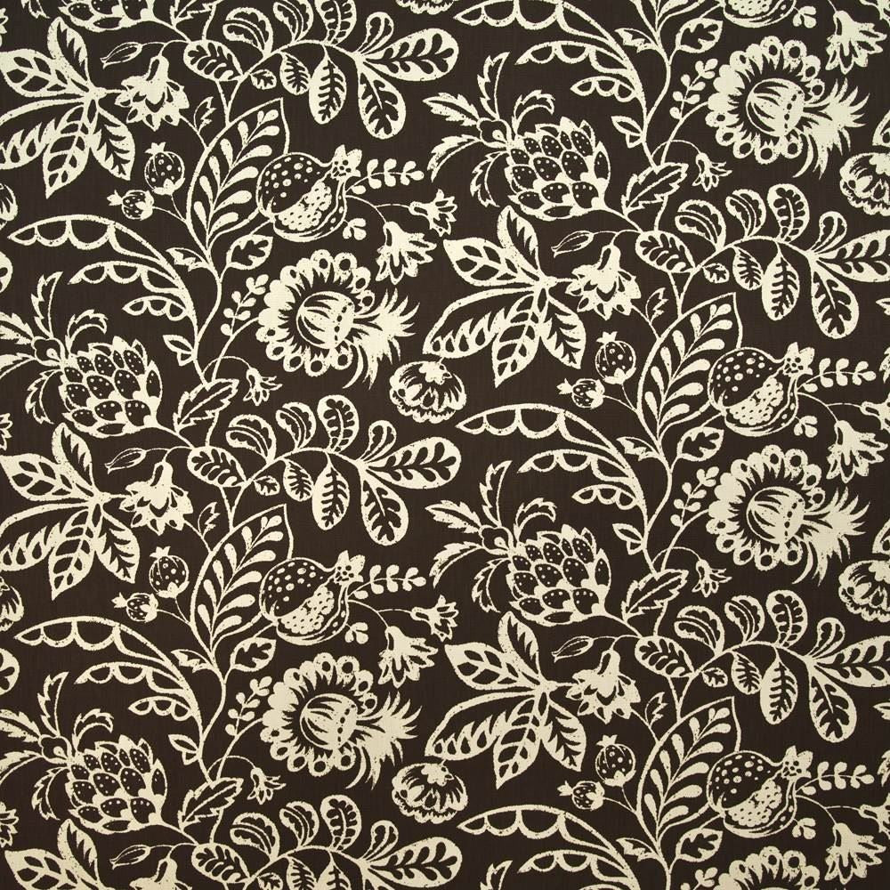 Kapiolani Noir by Kasmir Fabric 1399 100% Cotton
 CHINA 10,000 Wyzenbeek Double Rubs Horizontal: 54 inches and Vertical: 25 2/8 inches 54 - Fabric Carolina -