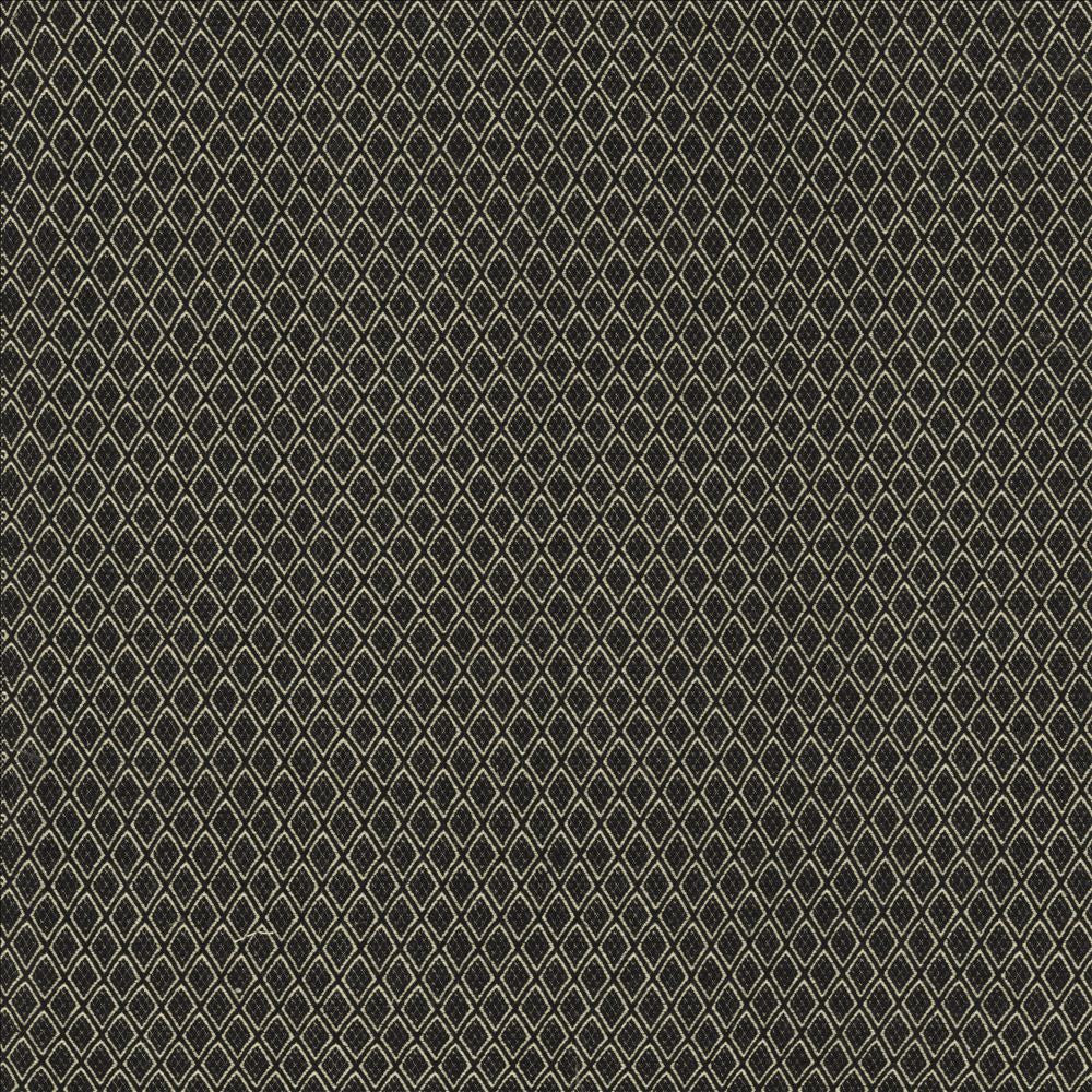 Karat Black by Kasmir Fabric 5144 100% Cotton
 CHINA </p><p>Repeat: Horizontal: 5/8 inches and Vertical: 7/8 inches 54 - Fabric Carolina -