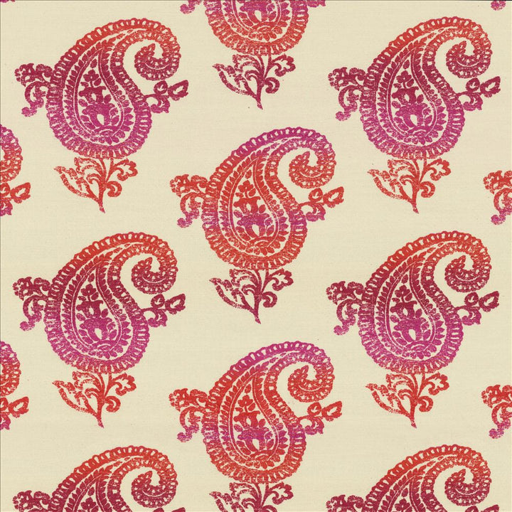 Kasbah Fruit Punch by Kasmir Fabric 8005 62% Rayon
38% Cotton, Organic
 USA </p><p>Repeat: Horizontal: 27 3/8 inches and Vertical: 20 inches 54 - Fabric Carolina -