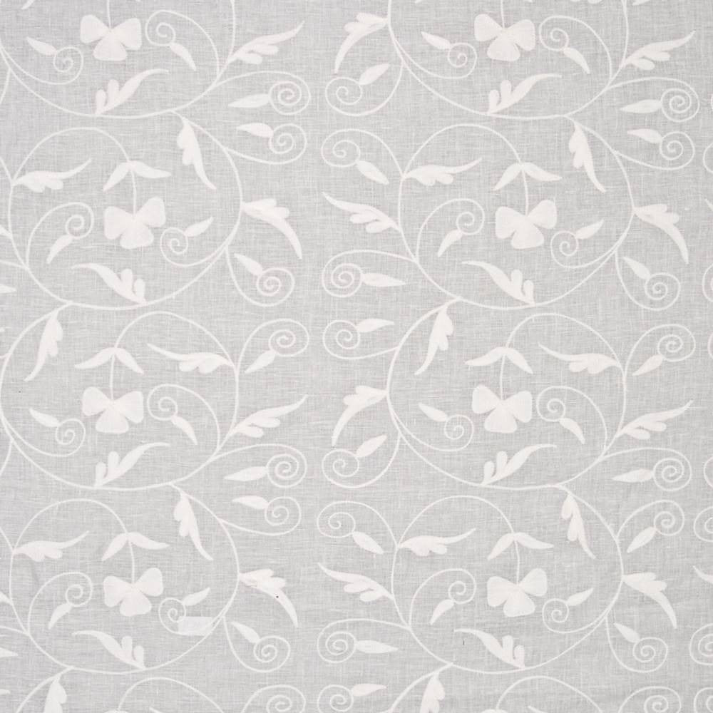 Kashida Snow by Kasmir Fabric 1374 INDIA Not Tested H: 16 inches, V:15 4/8 inches 54 - Fabric Carolina - Kasmir