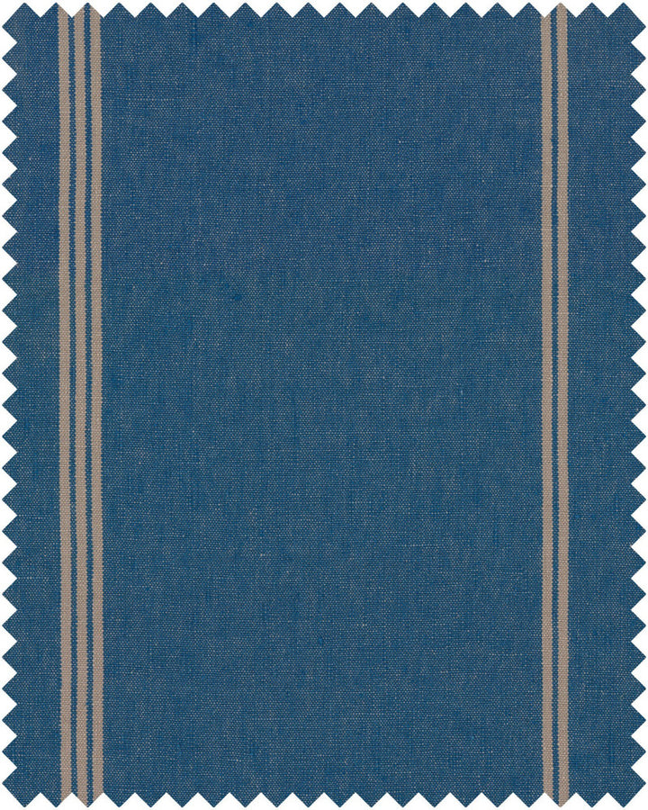 KATALIN STRIPE Heavy Linen (FB00055) by Mind The Gap | FB00055 | TRANSYLVANIAN ROOTS | Blue, Taupe | Fabric Carolina | https://www.fabriccarolina.com/