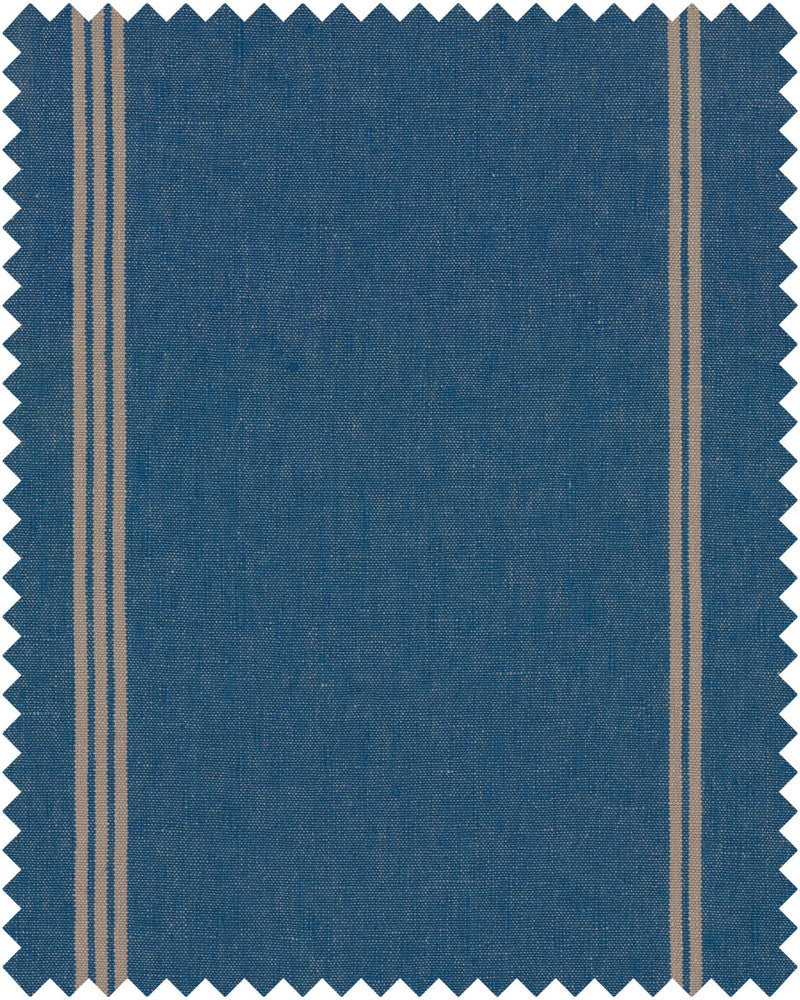 KATALIN STRIPE Heavy Linen (FB00055) by Mind The Gap | FB00055 | TRANSYLVANIAN ROOTS | Blue, Taupe | Fabric Carolina | https://www.fabriccarolina.com/