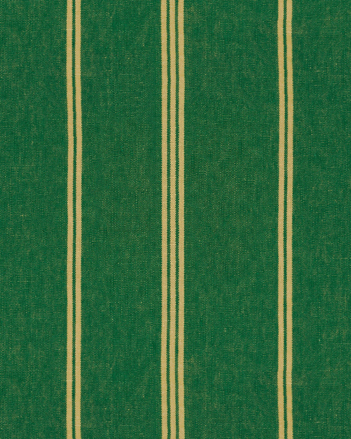 KATALIN STRIPE Ultramarine Green Wallpaper (WP30071) by Mind The Gap | WP30071 | SUNDANCE VILLA | 1 roll x 20.5 x 393.7 in | 0.52m / 20.5in | 10m / 393.7in | 5.20mp | 52cm / 20.5in | Green, Yellow | Satin Matte | Paste the wall | 1-roll in a box | Fabric Carolina | https://www.fabriccarolina.com/