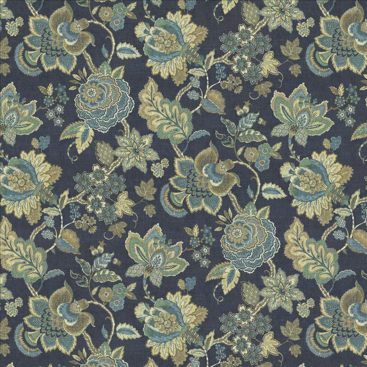 Kates Garden Indigo by Kasmir Fabric 5143 100% Cotton
 SPAIN </p><p>Repeat: Horizontal: 27 inches and Vertical: 27 inches 54 - Fabric Carolina -