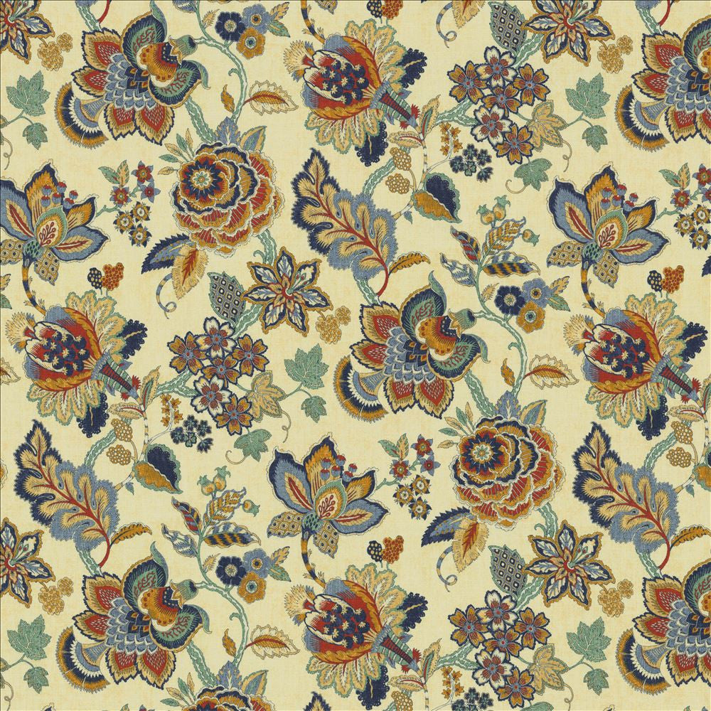 Kates Garden Americana by Kasmir Fabric 5143 100% Cotton
 SPAIN </p><p>Repeat: Horizontal: 27 inches and Vertical: 27 inches 54 - Fabric Carolina -