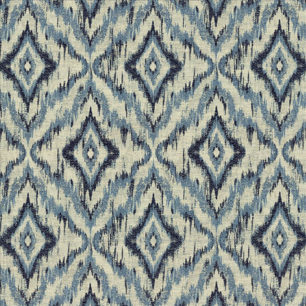 Katir Blue by Kasmir Fabric 5143 57% Polyester
43% Cotton
 INDIA 50,000 Wyzenbeek Double Rubs Horizontal: 6 7/8 inches and Vertical: 9 5/8 inches 55 - Fabric Carolina -
