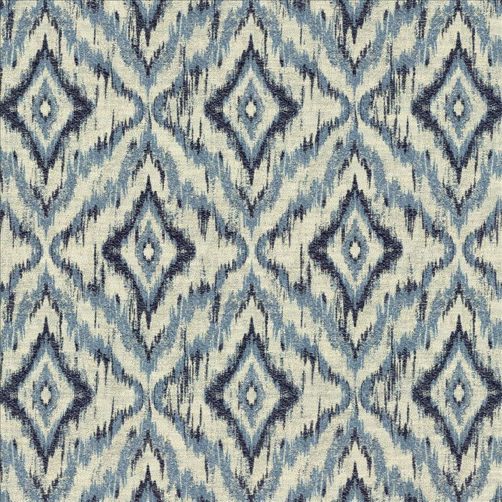 Katir Blue by Kasmir Fabric 5143 57% Polyester
43% Cotton
 INDIA </p><p>Repeat: Horizontal: 6 7/8 inches and Vertical: 9 5/8 inches 55 - Fabric Carolina -
