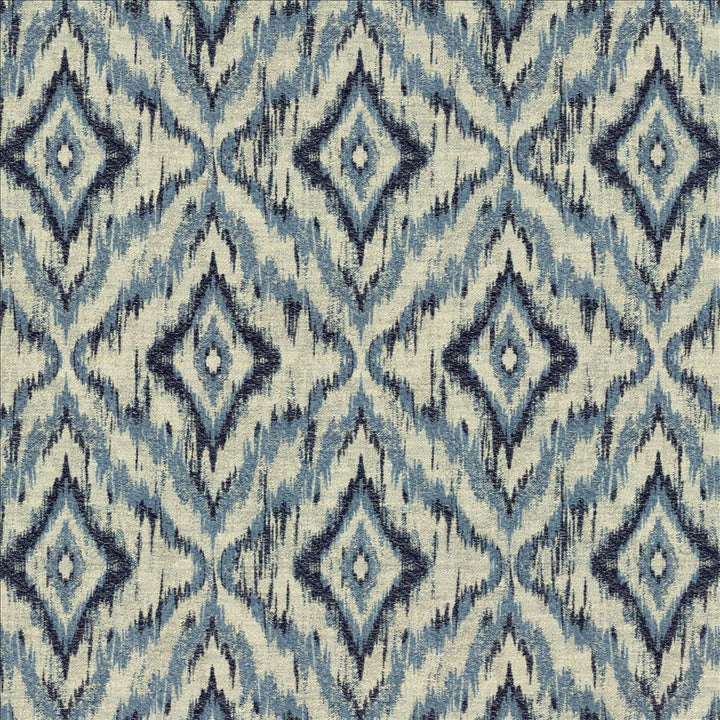 Katir Blue by Kasmir Fabric 5143 57% Polyester 43% Cotton INDIA 50,000 Wyzenbeek Double Rubs Horizontal: 6 7/8 inches and Vertical: 9 5/8 inches 55 - Fabric Carolina -