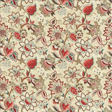 Kavali Strawberry by Kasmir Fabric 5106 55% Linen 45% Cotton CHINA 15,000 Wyzenbeek Double Rubs H: 26 4/8 inches, V: 26 2/8 inches 54 - Fabric Carolina - Kasmir