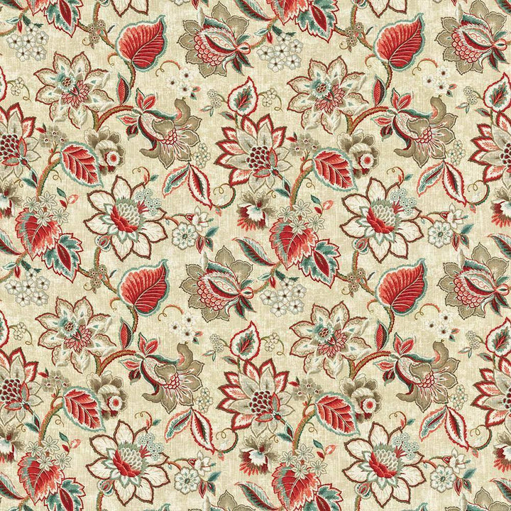 Kavali Strawberry by Kasmir Fabric 5106 CHINA H: 26 4/8 inches, V:26 2/8 inches 54 - Fabric Carolina - Kasmir