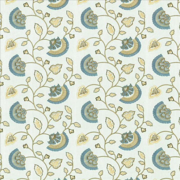 Kay Jewel by Kasmir Fabric 5156 52% Cotton 48% Polyester INDIA 30,000 Wyzenbeek Double Rubs Horizontal: 13 inches and Vertical: 9 1/8 inches 55 - Fabric Carolina -