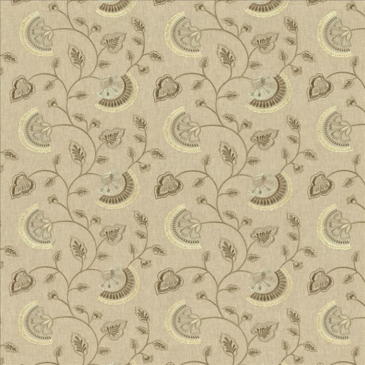 Kay Moonstone by Kasmir Fabric 5156 52% Cotton
48% Polyester
 INDIA </p><p>Repeat: Horizontal: 13 inches and Vertical: 9 1/8 inches 55 - Fabric Carolina -