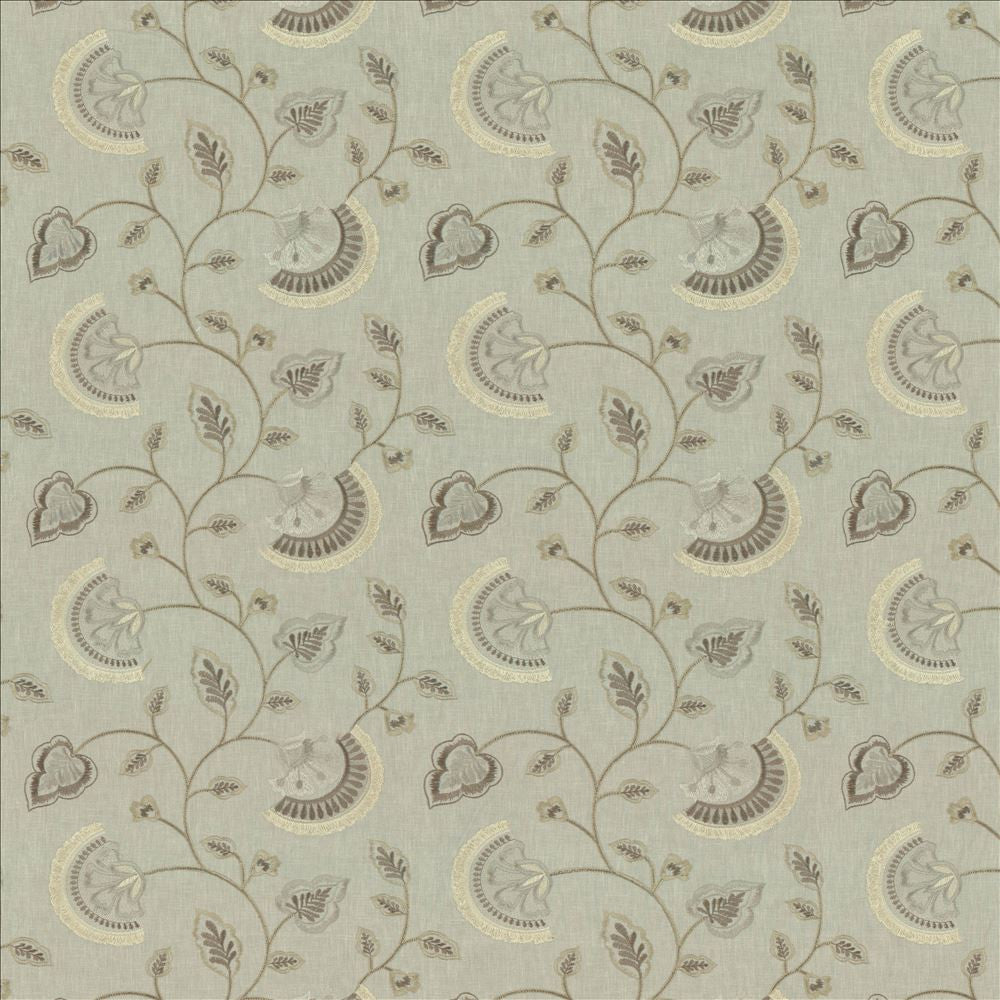Kay Moonstone by Kasmir Fabric 5156 52% Cotton 48% Polyester INDIA 30,000 Wyzenbeek Double Rubs Horizontal: 13 inches and Vertical: 9 1/8 inches 55 - Fabric Carolina -